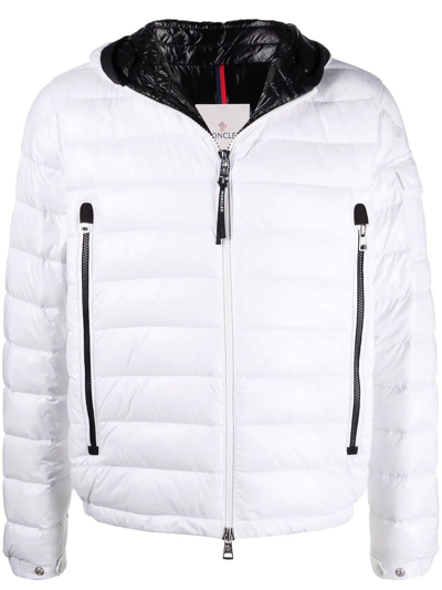 Moncler White Down Galion Puffer Jacket In White