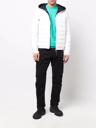 Moncler White Down Galion Puffer Jacket In White