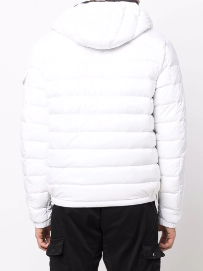 Moncler White Down Galion Puffer Jacket In White