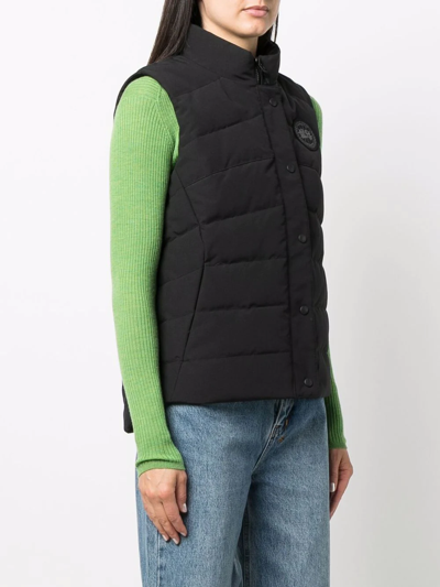 Shop Canada Goose Feather-down Padded Gilet In Black