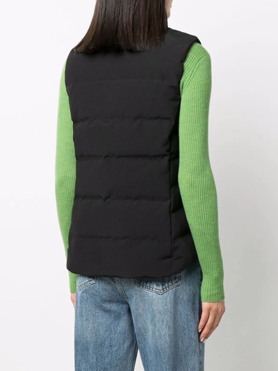 Shop Canada Goose Feather-down Padded Gilet In Black