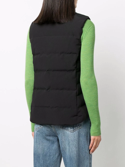 Canada Goose Feather-down Padded Gilet In Black