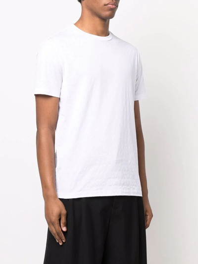 Shop Balmain Logo Pattern T-shirt In White