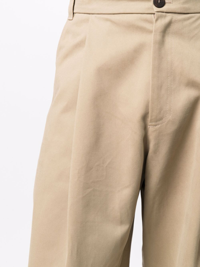 Studio Nicholson Wide-leg High-waisted Trousers In Neutrals