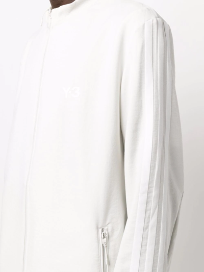 Y-3 Tonal Logo-print Jacket In Grey