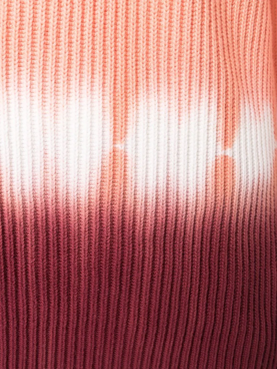 Shop Proenza Schouler White Label Dip-dye Ribbed-knit Jumper In Orange