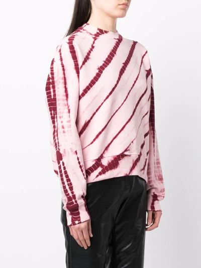 Shop Proenza Schouler White Label Tie-dye Long-sleeve T-shirt In Pink
