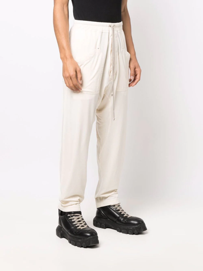 Shop Rick Owens Drkshdw Drawstring Straight-leg Trousers In Neutrals