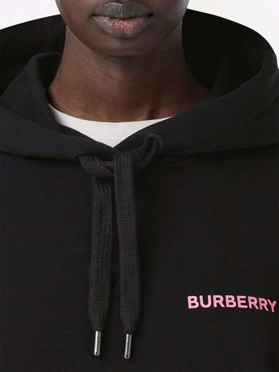 Shop Burberry Coordinates Print Oversized Hoodie In Black