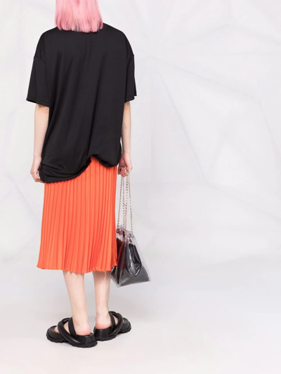 Comme Des Garçons Maxi Logo Print T-shirt In Black