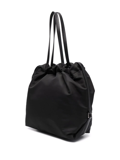 Shop Alexander Mcqueen The Bundle Logo Tote Bag In Black