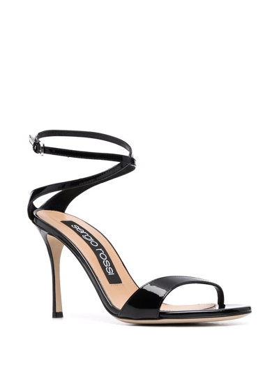 Shop Sergio Rossi Ankle-strap High-heel Sandals In Black