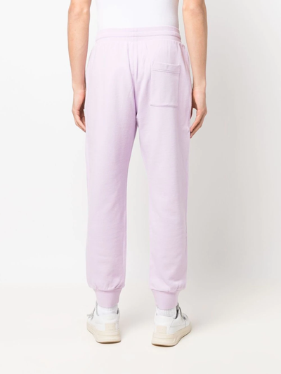 Shop Casablanca Logo-patch Track Pants In Purple