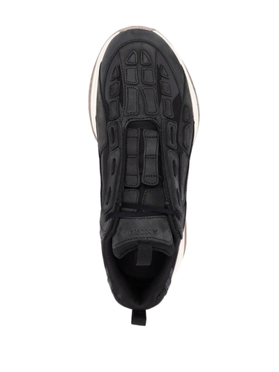 Shop Amiri Bone Runner Low-top Sneakers In Black