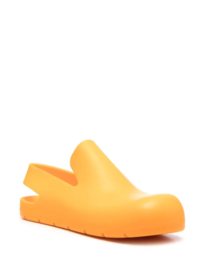 Shop Bottega Veneta Puddle Rubber Sandals In Orange