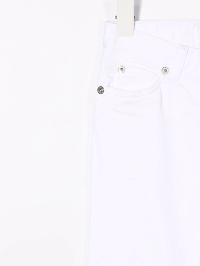 Dsquared2 Teen Slim-cut Denim Jeans In White