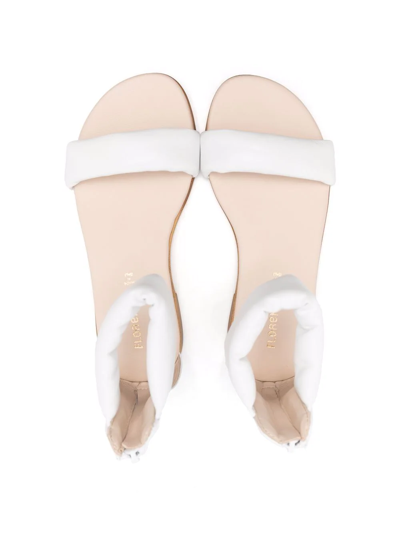 Shop Florens Open-toe Flat Sandals In White