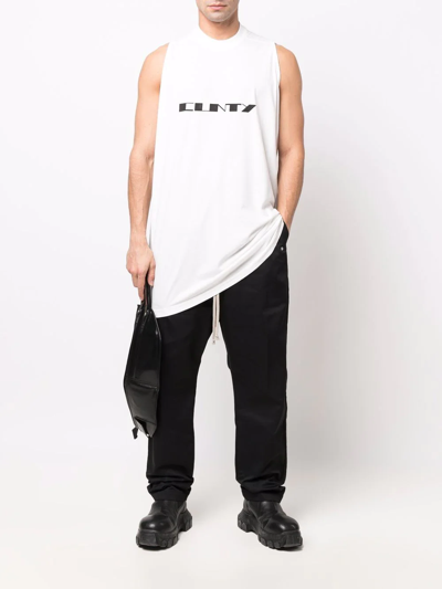 Rick Owens Drkshdw Drop-crotch Drawstring Trousers In Black