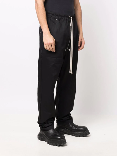 Rick Owens Drkshdw Drop-crotch Drawstring Trousers In Black