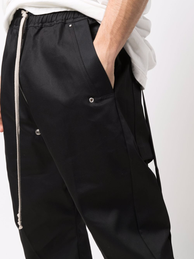 Rick Owens Drkshdw Drop-crotch Drawstring Trousers In Black