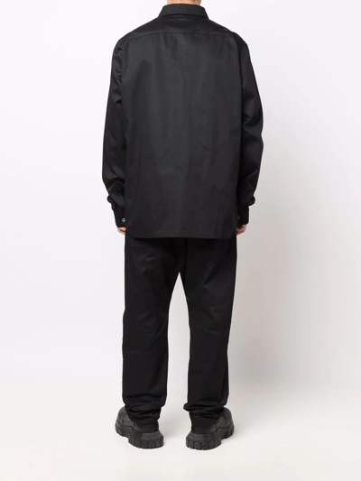 Shop Rick Owens Drkshdw Button-up Lightweight Jacket In Black