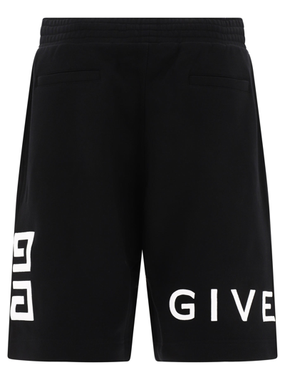 Shop Givenchy " 4g" Shorts In Black