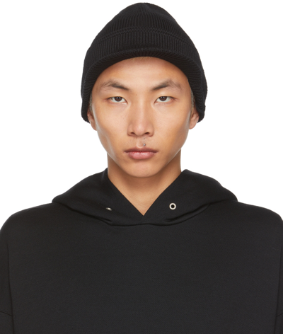 Shop Visvim Black  Sport Visor Beanie