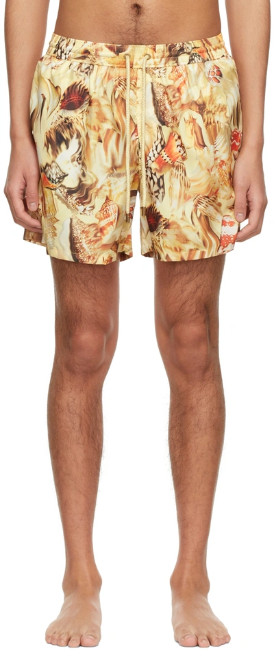 Shop Agnona Multicolor Printed Swim Shorts In 543-mayo