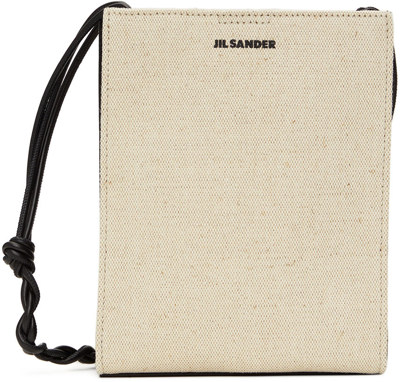 Shop Jil Sander Off-white Small Tangle Bag In 102 - Natural