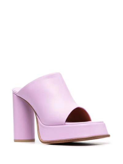 Shop Ambush Open-toe Platform Mules In Purple