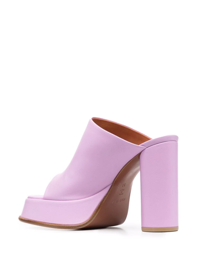 Shop Ambush Open-toe Platform Mules In Purple