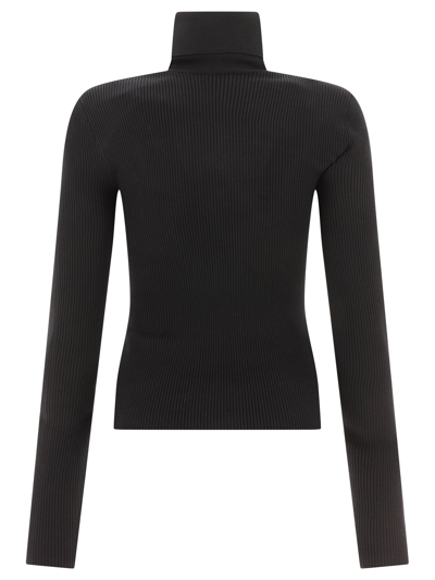 Shop Dolce & Gabbana Ribbed Sweater With Cut-out In Black  