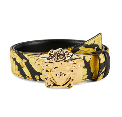 Versace Mens Multicolor-nero-oro Caldo La Medusa Reversible Belt, Size 80  Cm In N,a | ModeSens