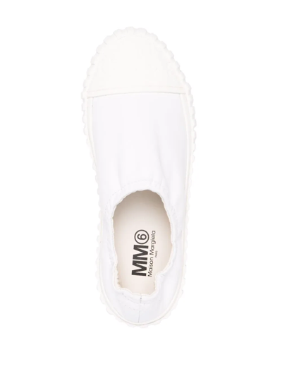 Shop Mm6 Maison Margiela 6 Slip-on City Sneakers In Weiss