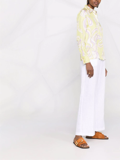 Aspesi Elasticated Straight-leg Trousers In Weiss