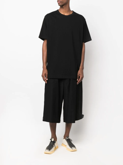 Shop Yohji Yamamoto Short-sleeve Cotton T-shirt In Schwarz