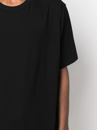 Shop Yohji Yamamoto Short-sleeve Cotton T-shirt In Schwarz