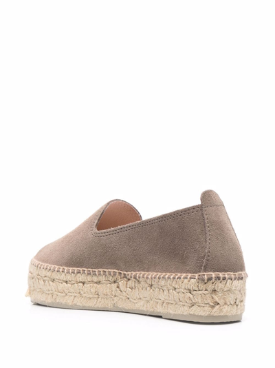 Shop Manebi Slip-on Espadrille Shoes In Grau