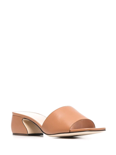 Si Rossi Brown Leather Sandals In Braun