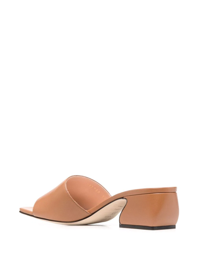 Si Rossi Brown Leather Sandals In Braun