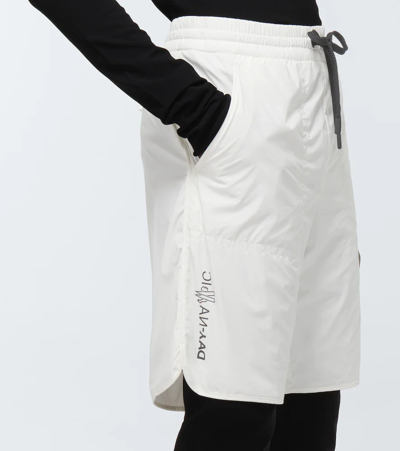 Moncler Day-namic Nylon Shorts In Beige