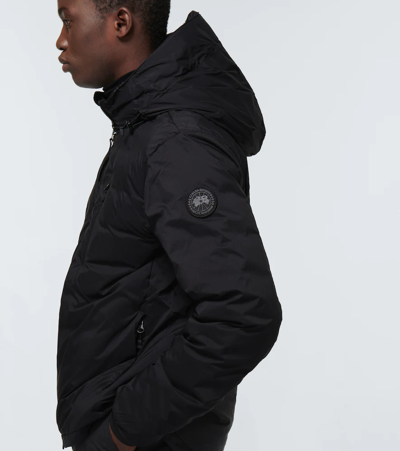Canada Goose Hooded Feather-down Padded Jacket In Schwarz