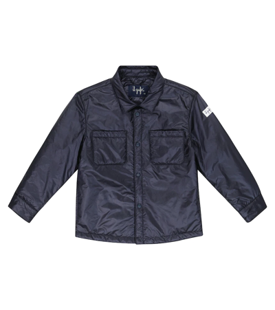 Shop Il Gufo Technical Shirt Jacket In Blu