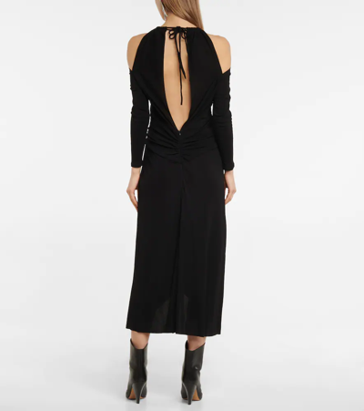 Shop Isabel Marant Jadessi Cutout Jersey Midi Dress In Black