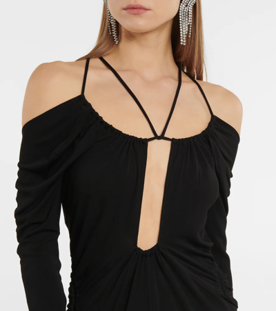 Shop Isabel Marant Jadessi Cutout Jersey Midi Dress In Black