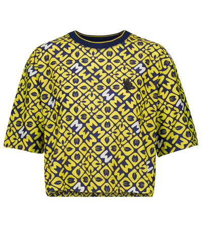 Moncler Day-namic Short Sleeve T-shirt In Yellow