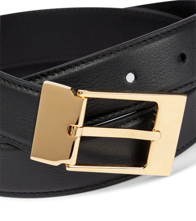 Shop The Row Jewel Leather Belt In Black Shg