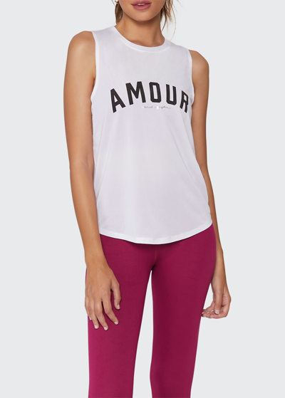 Shop Spiritual Gangster Amour Active Muscle Tank In White