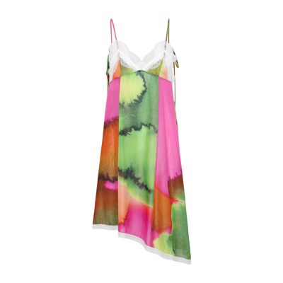Shop Dries Van Noten Danya Dress In Multicolour