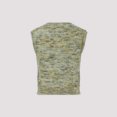 Shop Maison Margiela Cotton And Silk Sweater In Green